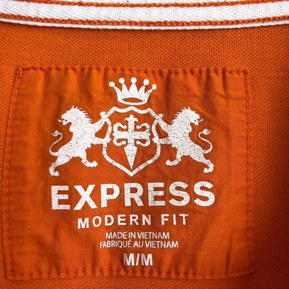 Express Modern Fit Small Lion Pique Polo (A) - Picture 4 of 4